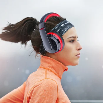 Bluetooth 5.0 brezžične slušalke Head-mounted Bas Stereo auriculares Podporo Nastavljiv naušniki Z Mikrofonom Gaming Slušalke