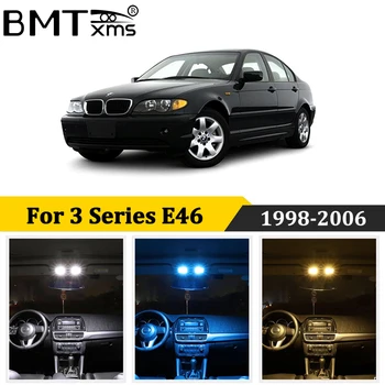 BMTxms 18Pcs Canbus Za BMW Serije 3 E46 M3 Limuzina Compact Coupe Vagon Avto LED Notranja Luč registrske Tablice Svetilke Komplet