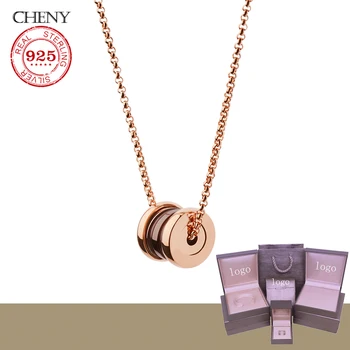 Cheny s925 sterling srebrna ogrlica keramike z znanimi klasični design modni nakit za ženske choker