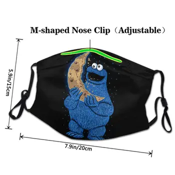 Cookie Monster Piškotek Luna Moški Ponovno Usta Masko Anti Bakterijsko Dustproof Masko Zaščitni Pokrov Respirator Usta Žarilna