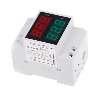 D52-2042 LED Digitalni Multi-funkcijo Merilnik Voltmeter Ampermeter Visoko Natančnost, Stabilno In Trajen Voltmeter Ampermeter AC200-450V