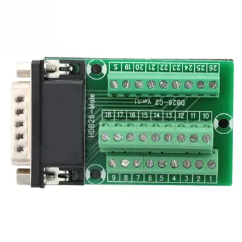 DB26 DB26-G2-01 Moški Adapter za PCB Terminal Signalov Modul Zlom Odbor Priključek