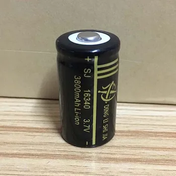 DING LI SHI JIA Novo 2Pcs 16340 Polnilna baterija litij-3800mAh 3,7 V Laser pero, rdeče in zelene zunanja linija baterije