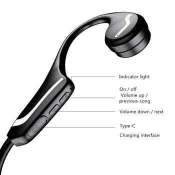 DOSII H9 Kostne Prevodnosti Slušalke Poslovnih in Športnih 5.0 Brezžični Nepremočljiva Sweatproof Bluetooth Slušalke za moški in ženski spol