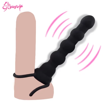 Dvojno Penetracijo Vibratorji Penis Strapon Dildo, Vibrator Strap-On Penis Analni Čep Za Človeka Odraslih Vagina Massager Za Začetnike