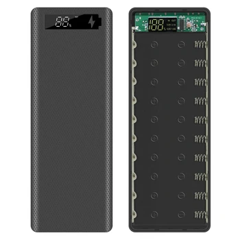 Dvojno USB 10*18650 Moči Banke Primeru Digitalni Zaslon Mobilnega Telefona Polnilnik DIY Lupini 18650 Baterijo Držalo za Polnjenje Box