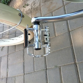 E0981 Super Retro aluminij zlitine kolesa pedal Svetlo siva drsi bike pedala Kolesa Dodatki