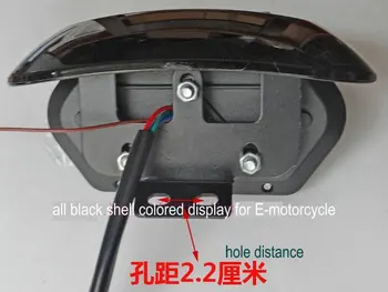 Električno Kolo Skuter LCD-Zaslon motorno kolo merilnik Hitrosti MTB TRICIKEL prevožene poti 48v-96v za Malo TurtleKing Indikator napolnjenosti Baterije