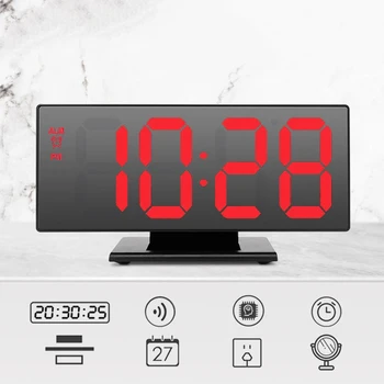 Elektronski Watch Tabeli prikaz temperature Večfunkcijsko Dremež Noč veliko število Zaslon LED Namizne Budilke Ure Despertador