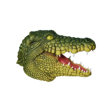 Eraspooky Realne Krokodil Cosplay Latex Masko Halloween Kostum Rekviziti Za Odrasle Festival Stranka Živali Pokrivala