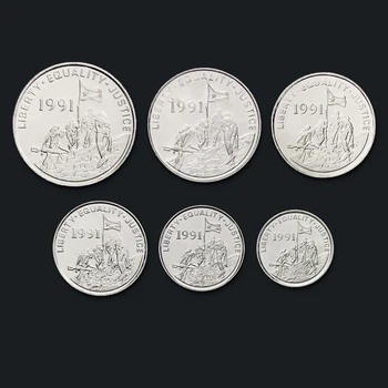 Eritreja 1991 Celoten Set 6 Kosov Kovancev Novo Izvirno Kovanec Je Unc Realno Afriki Izdaje Kovancev