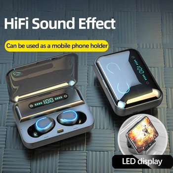 F9-5 Brezžične Slušalke Bluetooth 5.0 Slušalke TWS Mini HI-fi V uho Teče & Gaming Slušalke Podpora iOS/Android Telefonov HD Klic