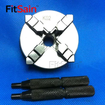 FitSain-4-čeljusti Štiri-čeljusti k02-50 stružnica chuck M14x1, self-centriranje strani tesen chuck 50 mm Nit Lesnoobdelovalnih Stružnica Dodatki