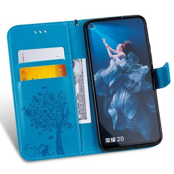 Flip Usnjena torbica za Fundas Huawei Honor 20 Lite Pro primeru Huawei Honor 10i 20 Honor20 Pro Book Denarnice Pokrov Mobilnega Telefona Vrečko