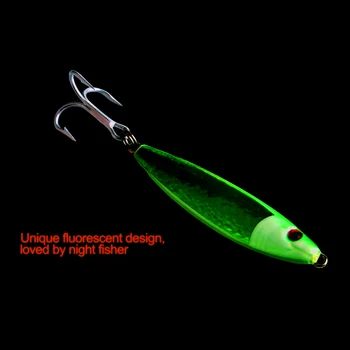 FTK blagovne Znamke 1PC 3D Fish Eye 4 Izbrani Kovinski Jigging Fishing Lure Žareče Težko Vabe Potopu Žlico Kljuke Vaba Ribolov Reševanje