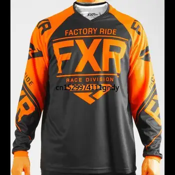 FXR 2020 MTB Motokros Jersey MX BMX Off-Road Motocikla Dirke Dolg Rokav T-shirt za Yamaha Racing Wear Black Jersey