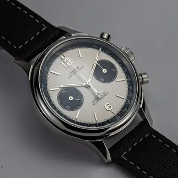 Galeb movment ST19 1963 polit moški gledajo kronograf air force safir mehansko ročno uro ura panda ura reloj leto 1963