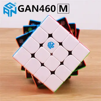 GAN460 M 4x4x4 Magnetne puzzle Magic Cube GAN 460 Strokovno 4 Plast Magneti Hitrost Kocke GANS Igrače Za Otroke