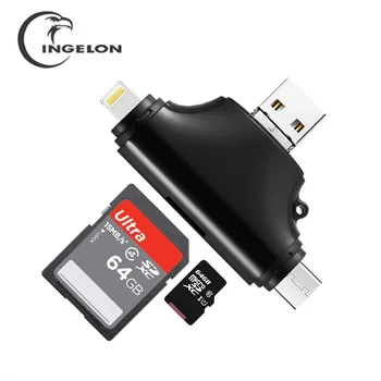 INGELON Card Reader USB 3.0 Tip C na SD Micro SD TF Adapter za prenosnik Dodatki OTG Smart Pomnilnik kartica SD Cardreader za iphone