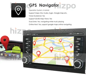 IPS Android 10 1 G 16 G AVTO GPS Za Audi A4 B6 B7 S4 B7 B6 RS4 B7 SEAT Exeo dvd player, radio, WIFI 4G OBD2 DVT ogledalo-link