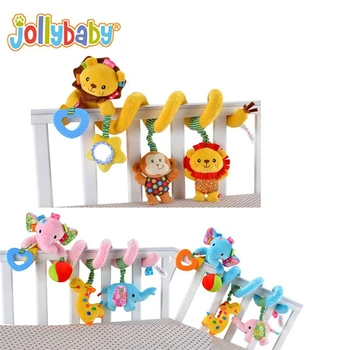 Jollybaby Brinquedo Lev, Slon Baby Voziček Viseči Postelji Zvonovi Plišastih Igrač Baby Ropota Novorojenega Dojenčka Začetku Izobraževalne Lutka