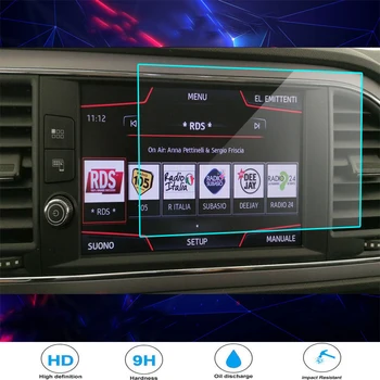 Kaljeno steklo film Zaščitnik Za Seat Leon X-Perience 8 Inch 2017 GPS Navigacija se Dotaknite Center Zaslon Auto Notranjost