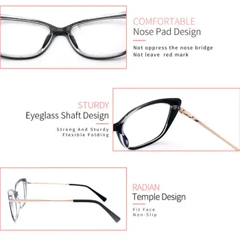KANDREA 2020 Modi Nove Ženske Kovinskih Očal Okvir Kvadratnih Prevelik Očala Okvirji Visoko Kakovost Ženski Kratkovidnost Optičnih Očal