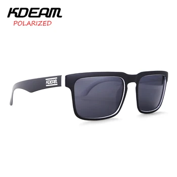KDEAM 2017 Barvo Moški Šport sončna Očala Kvadratni Okvir Polarizirana sončna Očala Prostem očala Z UV400 Primeru Težko KD901P-C19