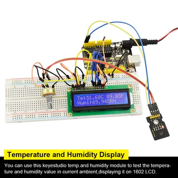 Keyestudio SHT31 I2C Temperatura & Vlažnosti Tipalo Modul Zlom Vreme za Arduino