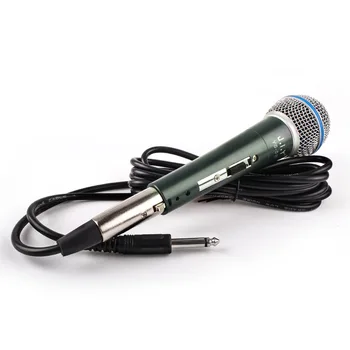 Kovin, 6,5 MM Jack Karaoke Mikrofon MIC Ročni Dinamično Žično Dinamični Mikrofon Jasen Glas za Karaoke Vokalno Glasbo Performanc