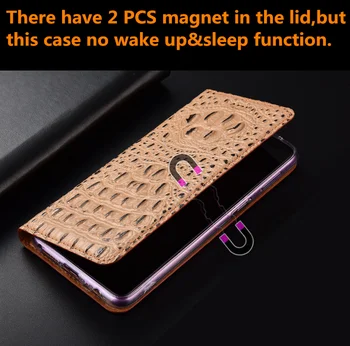 Krokodil teksturo pravega usnja magnetni pokrovček za Xiaomi Mi MAX 3/Xiaomi Mi MAX 2 telefon primeru režo za kartice imetnik motike