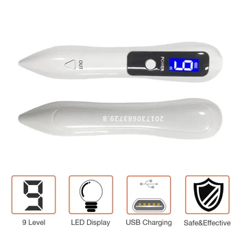 Laser Plazme Pero Mol za Odstranjevanje Brazgotina Temno Spot Remover LCD Nego Kože Točke Pero LED Kože Wart Oznako Tatoo Orodje za Odstranjevanje Nego Lepote
