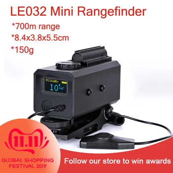 LE032 Mini Range Finder za Nočni Lov Opitcal Laser Icao Rangefinder 150 g Težo Divjadi Očeh