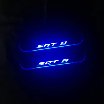 LED Avto Pedal Svetlobni Logotip po Meri Za Chrysler 300 300C SRT8 SRT-8 2005 - 2018 Pot Dobrodošli Izvažajo Luči, Vrata se Gibljejo Korak Svetilke