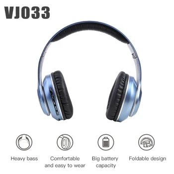 LED Bluetooth 5.0 Brezžične Slušalke Bluetooth Slušalke Stereo Bas Šport Nad Uho šumov Slušalke