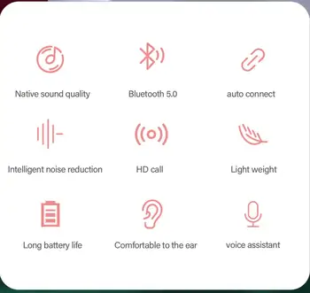Lenovo X9 Brezžične Bluetooth Slušalke HD Stereo Govorimo Slušalke z 300mAh Baterije Dotik za Nadzor Slušalke Z Mikrofon za Telefon