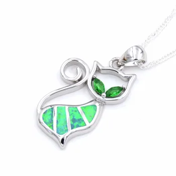 Lep Kivi Zelen Opal Mačka z Zeleno Gem Oči
