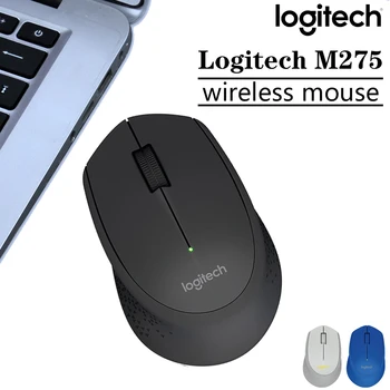 Logitech M275 Brezžična Miška z 2,4 GHz Brezžični USB Nano Sprejemnik Miši 1000dpi za Brezžično Računalniško Miško Windows/Mac OS