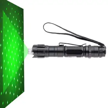 Lov Visoke Moči Zelene Laserje Nastavljiv Fokus Gori Zeleni Laserski kazalnik Pero 532nm 500 Do 10000 Metrov Lazer 009 Obseg