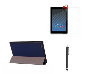 Magnetni Projekcijska Stojala Usnja Lupini Primeru Smart Cover +2x Jasno Filmov +Pero Za Sony Xperia Z4 Tablet Ultra SGP771 SGP712 10.1 palčni