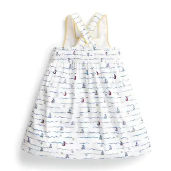 Malo maven 2020 novo poletje dojencek dekliška oblačila blagovne znamke slip obleko otroci bombaž jadrnico natisniti moda sundresses S0706