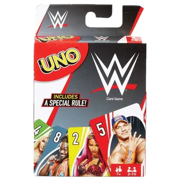 Mattel Igre UNO WWE Družino Smešno Zabave Igre Zabavno Igralne Karte Darilo Polje Uno Kartica Igre