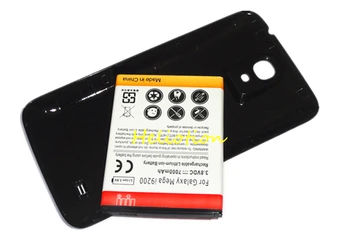 Mega 6.3 i9200 Baterije 7000mAh + Črni Pokrov Ohišje za Samsung Galaxy Mega 6.3 i9200 B700BC Visoke kakovosti Razširjene Baterije