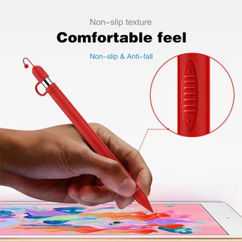 Mehke Silikonske Za Apple Svinčnik za Apple Pisalo 360 Polni Zaščitni Rokav Pokrov Priključek, Trak Za iPad Pro Tablet
