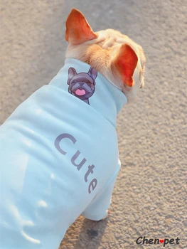 Mehko francoski Buldog Chihuahua Oblačila za Pse, Pozimi Toplo Jakno Plašč Psiček Obleko s Kapuco za Majhne, Srednje Psi Kuža Pudelj
