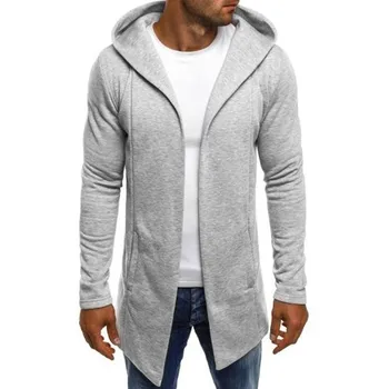 Mens Jopič Zimski pulover s kapuco Moških Preplete Hooded Trdna Jarek Plašč, Jakna Jopico Dolg Rokav Outwear Bluzo #YB40