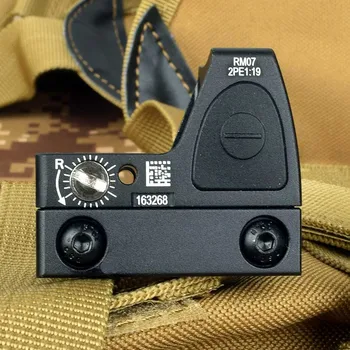 Mini RMR Red Dot Sight Collimator Glock / Puška Reflex Sight Področje fit 20 mm Weaver Železniškega Za Airsoft / Lovska Puška