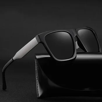 Moda Kvadratnih sončna Očala Moških Velik Okvir Črne Leče Ogledalo Očala Polarizirana sončna Očala Ženske Odtenki Uv400 Vožnje Buljiti MM127