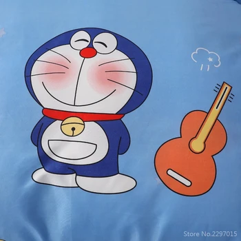 Modra Doraemon Natisnjeni Rjuhe Kritje Risanka Fantje Dekleta Odeja Kritje 150*210 cm,180*220 cm,200*230 cm,220*240 cm Velikost Tolažnik Primeru 1pc