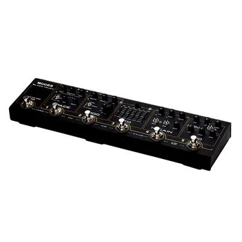 MOOER BLACK TOVORNJAK Kitara pedal 6 učinki pedala, ki je vgrajen v 1 preprost enoto Vgrajeno v natančnosti kitara tuner Stereo izhodov